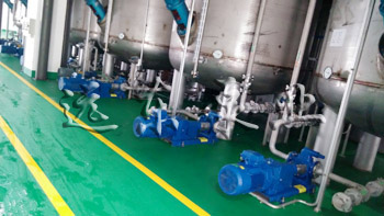 遠東圓弧齒輪泵在德聯集團現場展示