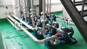 遠東圓弧齒輪泵在德聯集團現場展示