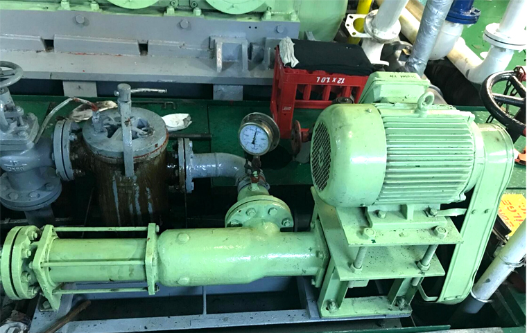 遠東牌GCN50-1船用污油螺桿泵勘探船運行調試成功