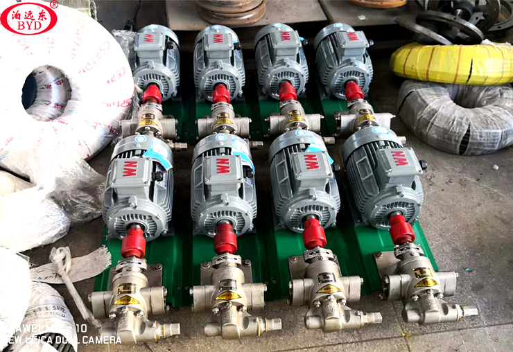 真給力！韶關用戶定制的KCB-83.3不銹鋼齒輪泵準時到達用戶廠里