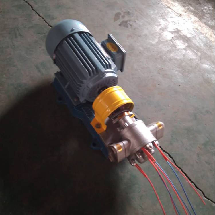 電加熱保溫齒輪泵KCBGT200輸送蠟油瀝青 電加熱保溫齒輪泵KCBGT200輸送蠟油瀝青